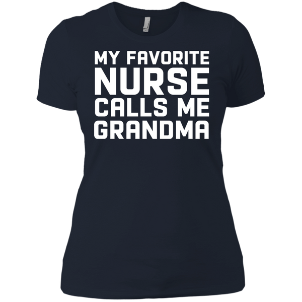Funny My Favorite Nurse Calls Me Grandma Shirt, Long Sleeve - TeesGrab