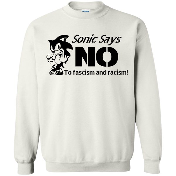 Sonic Says NO to Fascism and Racism T-Shirt, Hoodie, Tank - TeesGrab