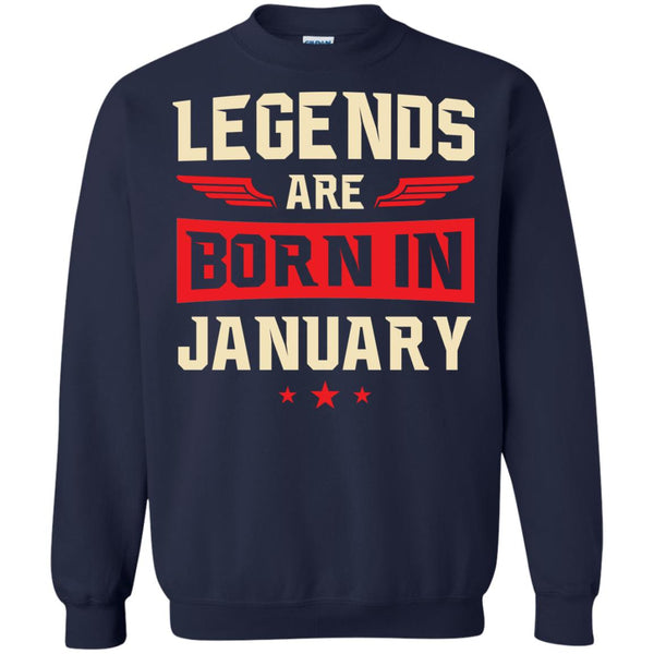 Legends Are Born in January Shirt, Hoodie, Tank - TeesGrab