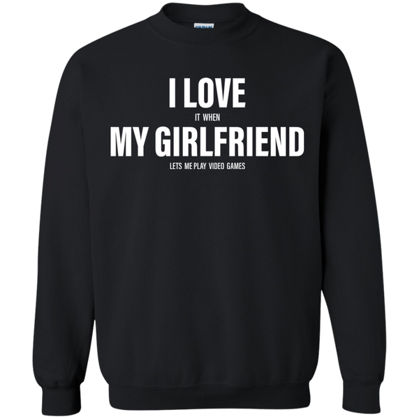 I Love It When My Girlfriend Lets Me Play Video Games Funny T-shirt - TeesGrab