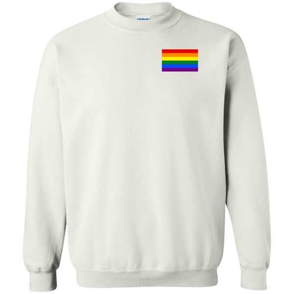 LGBTQ Pride Flag Left Chest Shirt, Hoodie, Sweater - TeesGrab