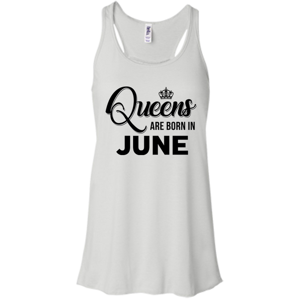 Queens are born in June Shirt, Tank Top, Racerback Tank Top - TeesGrab