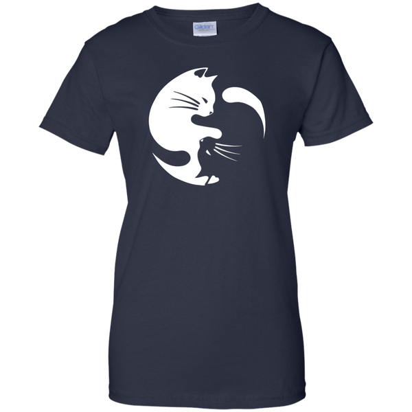 Yin and Yang Cats T-shirt - TeesGrab
