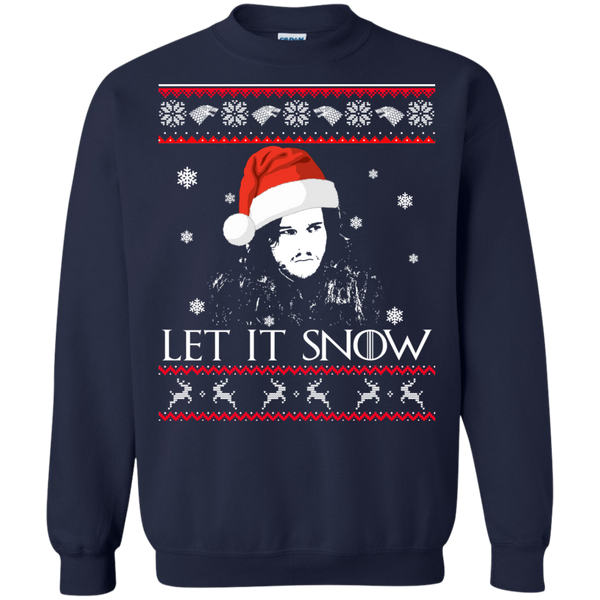 Game Of Thrones: Jon Snow Let It Snow Christmas Sweater - TeesGrab