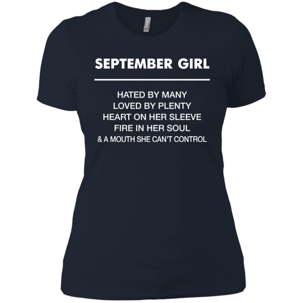 September Girl hated by many loved by plenty Shirt, Tank top - TeesGrab