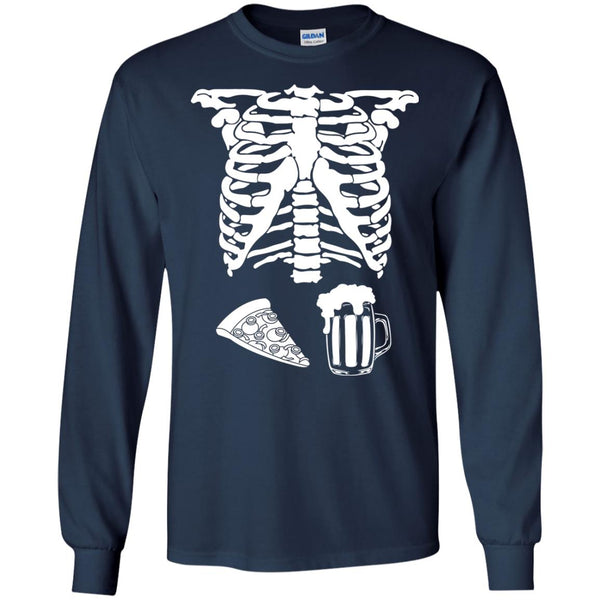 Halloween Skeleton Pizza Beer Costume T-shirt, Hoodie, Tank - TeesGrab