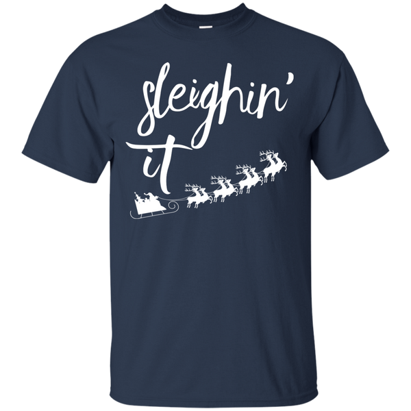 Sleighin' It Christmas Sweater, Hoodie, T-Shirt - TeesGrab