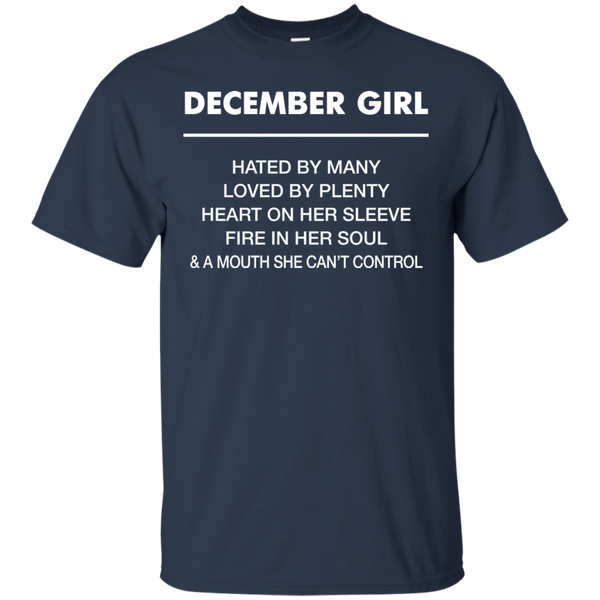 December Girl hated by many loved by plenty Shirt, Tank top - TeesGrab
