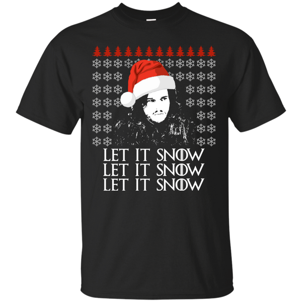 Jon Snow Let It Snow Ugly Sweater, Long Sleeve, Hoodie - TeesGrab
