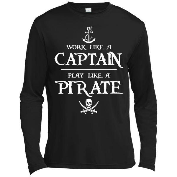 Work Like a Captain Play Like a Pirate Shirt, Hoodie, Tank - TeesGrab