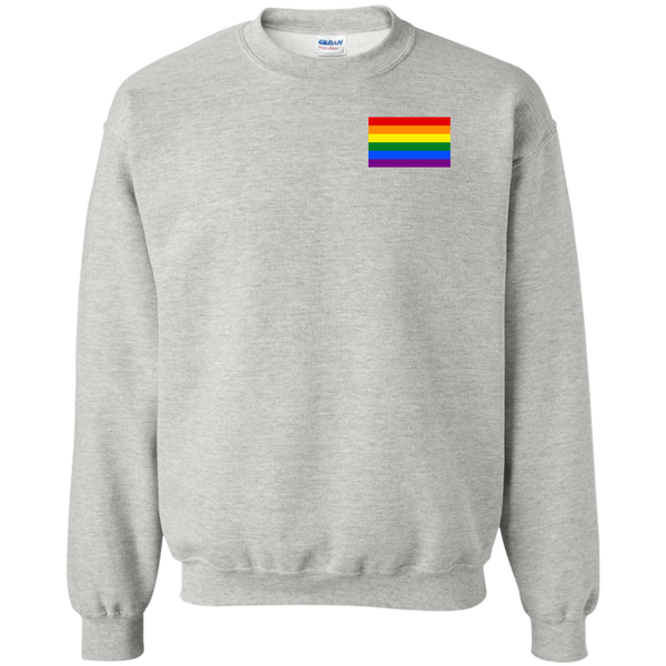 LGBTQ Pride Flag Left Chest Shirt, Hoodie, Sweater - TeesGrab