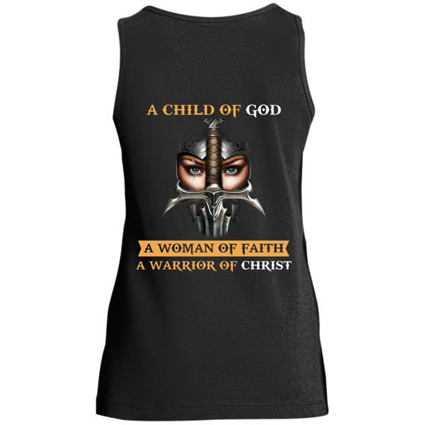Back Design: A Child Of God A Woman Of Faith shirt - TeesGrab