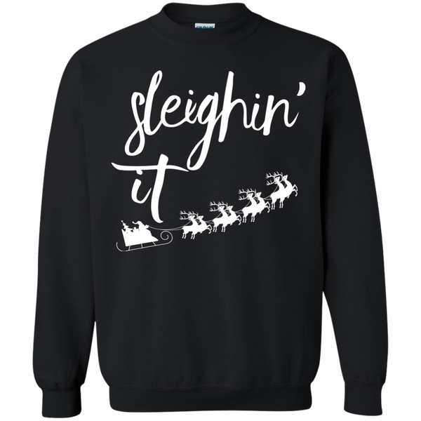 Sleighin' It Christmas Sweater, Hoodie, T-Shirt - TeesGrab