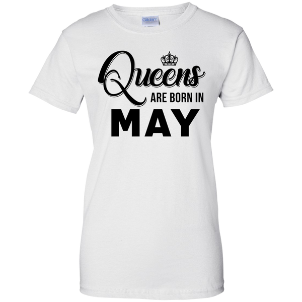 Queens are born in May Shirt, Tank Top, Racerback Tank Top - TeesGrab