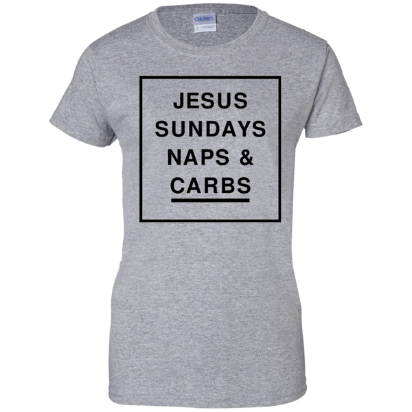 Jesus Sundays Naps Carbs Shirt, Tank - TeesGrab