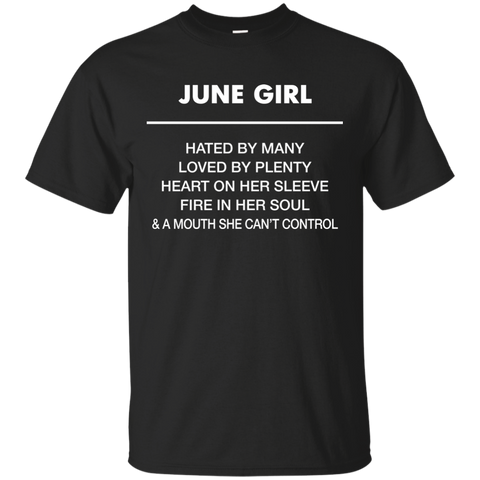June Girl hated by many loved by plenty Shirt, Tank top - TeesGrab