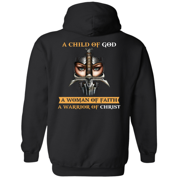 Back Design: A Child Of God A Woman Of Faith shirt - TeesGrab