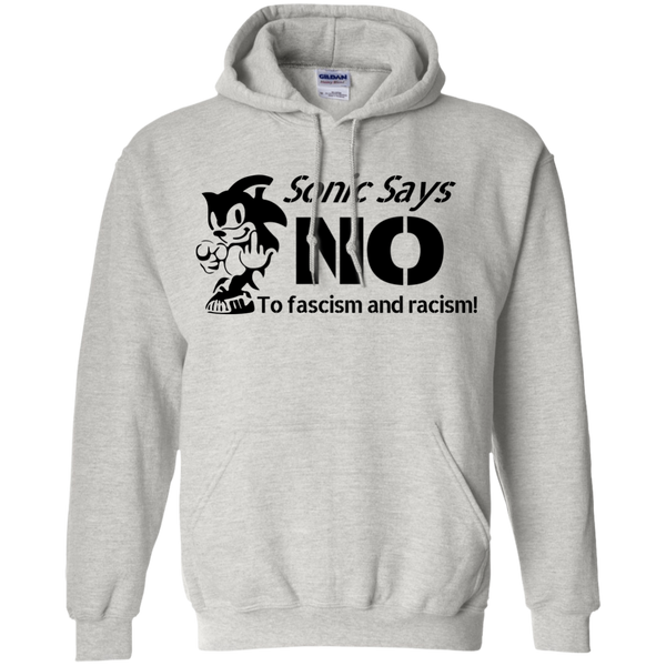 Sonic Says NO to Fascism and Racism T-Shirt, Hoodie, Tank - TeesGrab
