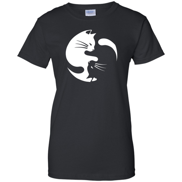 Yin and Yang Cats T-shirt - TeesGrab