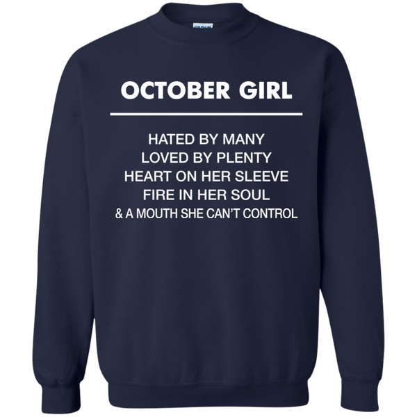 October Girl hated by many loved by plenty Shirt, Tank top - TeesGrab