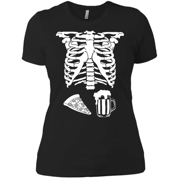 Halloween Skeleton Pizza Beer Costume T-shirt, Hoodie, Tank - TeesGrab