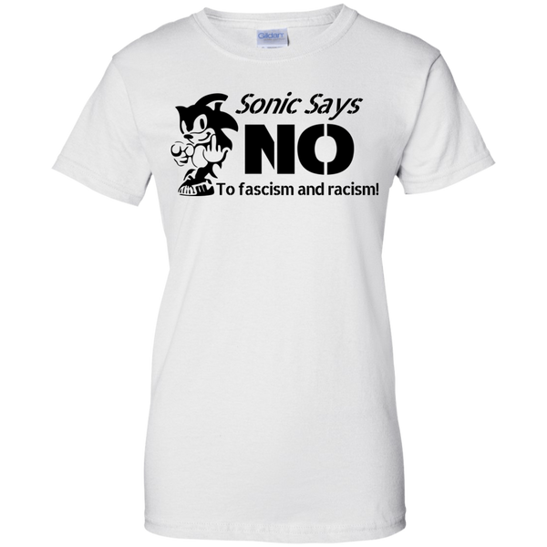 Sonic Says NO to Fascism and Racism T-Shirt, Hoodie, Tank - TeesGrab