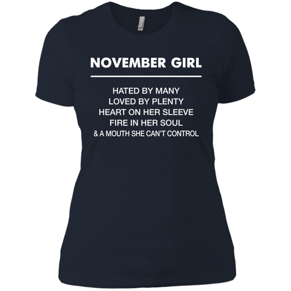 November Girl hated by many loved by plenty Shirt, Tank top - TeesGrab