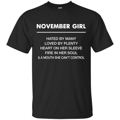 November Girl hated by many loved by plenty Shirt, Tank top - TeesGrab