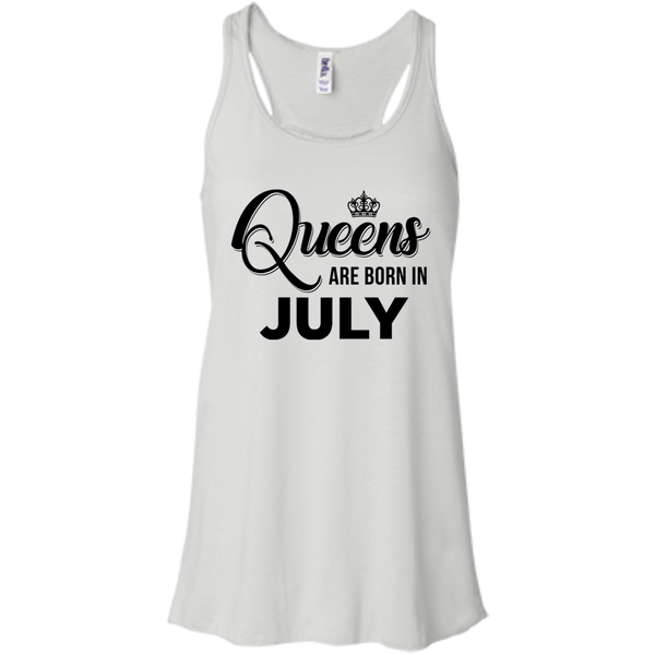 Queens are born in July Shirt, Tank Top, Racerback Tank Top - TeesGrab