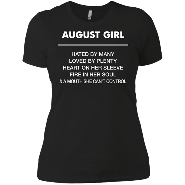 August Girl hated by many loved by plenty Shirt, Tank top - TeesGrab