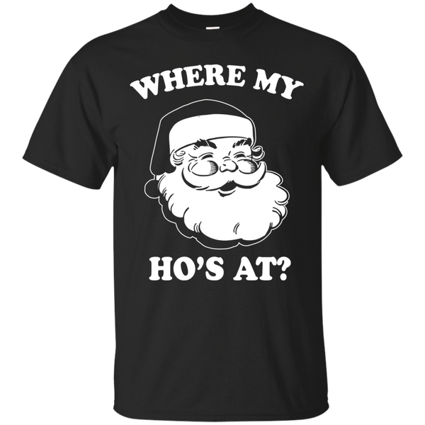 Santa: Where My Ho's At Christmas Shirt, Sweater, Long Sleeve - TeesGrab