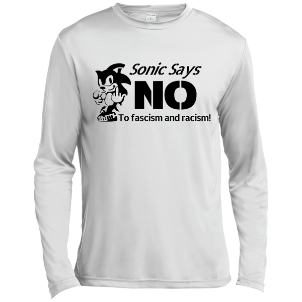 Sonic Says NO to Fascism and Racism T-Shirt, Hoodie, Tank - TeesGrab