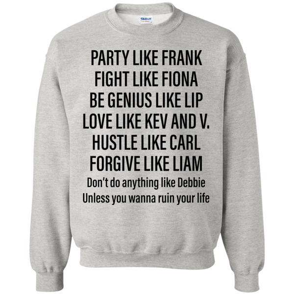 Party Like Frank Fight Like Fiora Be Genius Like Lip Shirt - TeesGrab