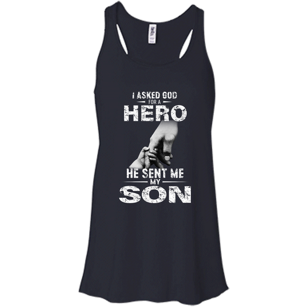 I Asked God For A Hero He Sent Me My Son Shirt - TeesGrab