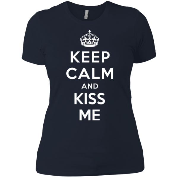 Keep Calm and Kiss Me - Funny Valentine T-shirt - TeesGrab