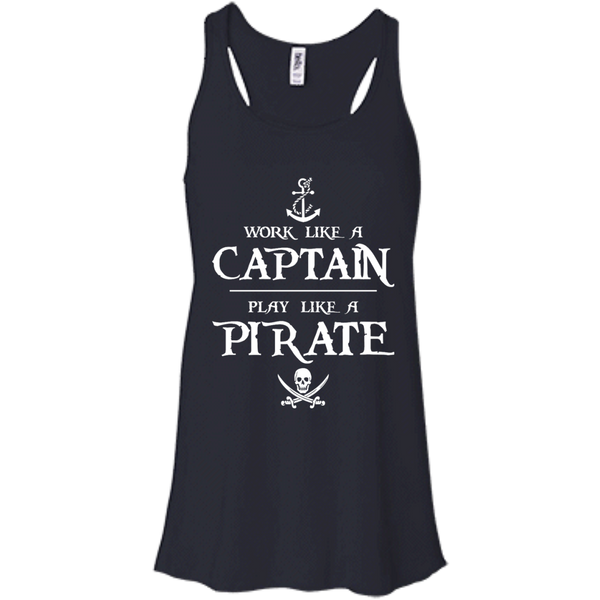 Work Like a Captain Play Like a Pirate Shirt, Hoodie, Tank - TeesGrab