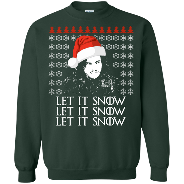 Jon Snow Let It Snow Ugly Sweater, Long Sleeve, Hoodie - TeesGrab