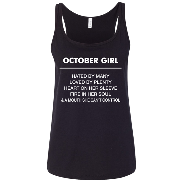 October Girl hated by many loved by plenty Shirt, Tank top - TeesGrab