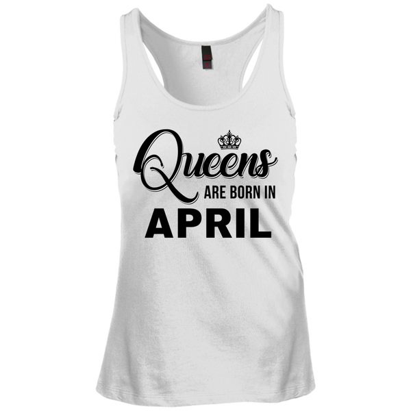 Queens are born in April Shirt, Tank Top, Racerback Tank Top - TeesGrab
