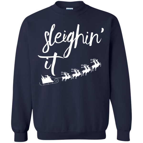 Sleighin' It Christmas Sweater, Hoodie, T-Shirt - TeesGrab