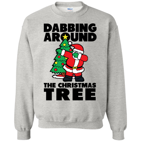 Santa Dabbing Around Christmas Tree T-shirt, Sweater - TeesGrab