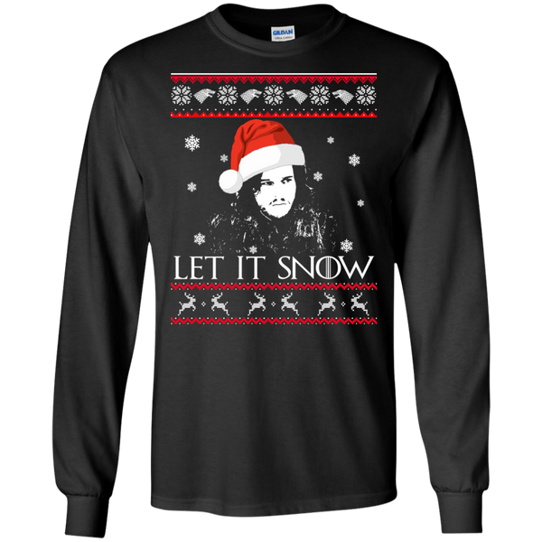Game Of Thrones: Jon Snow Let It Snow Christmas Sweater - TeesGrab