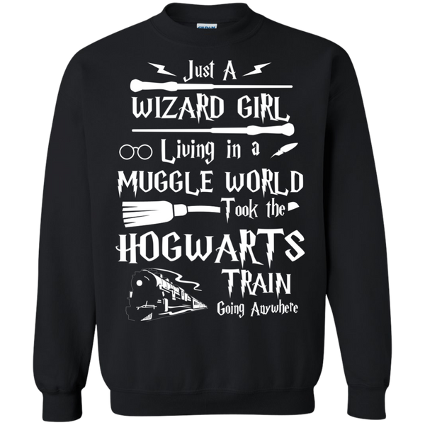 Just A Wizard Girl Living in a Muggle World Shirt, Hoodie, Sweater - TeesGrab