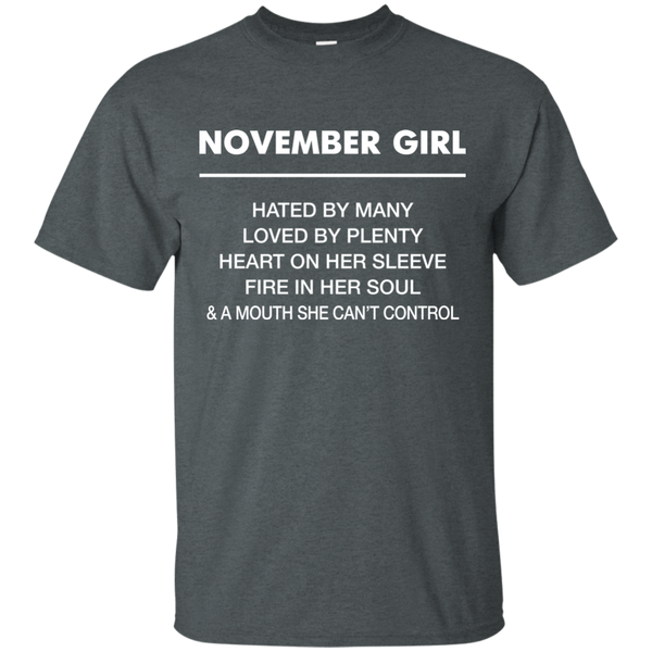 November Girl hated by many loved by plenty Shirt, Tank top - TeesGrab