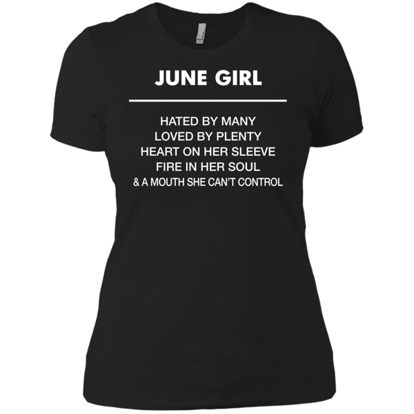 June Girl hated by many loved by plenty Shirt, Tank top - TeesGrab