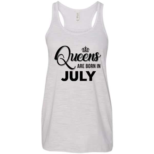 Queens are born in July Shirt, Tank Top, Racerback Tank Top - TeesGrab