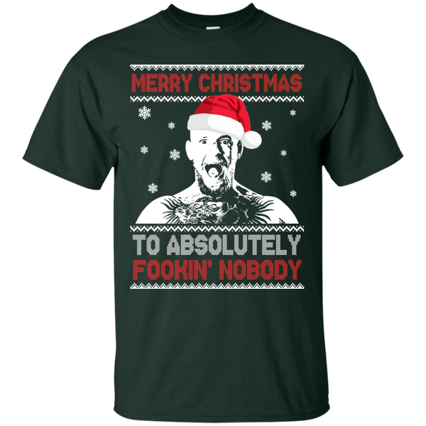 Conor McGregor: Merry Christmas to absolutely fookin nobody sweater, long sleeve - TeesGrab