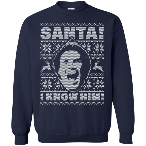 Buddy The Elf - Santa I Know Him Ugly Christmas Sweater - TeesGrab