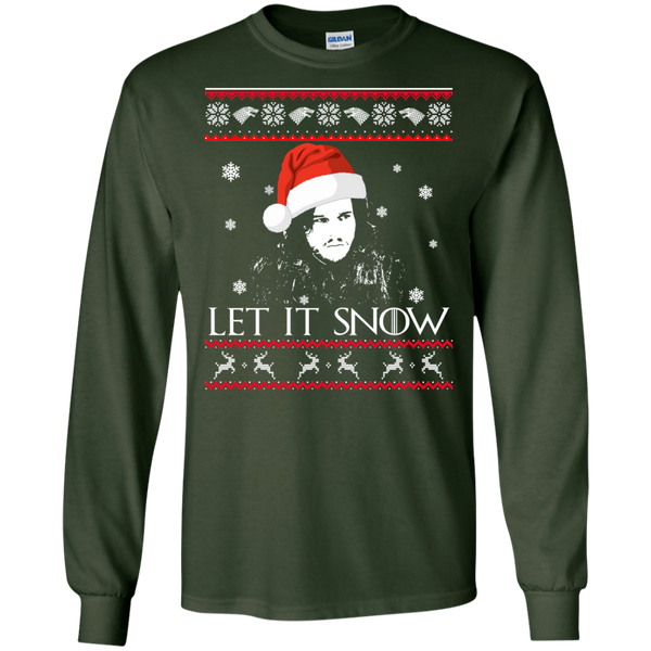 Game Of Thrones: Jon Snow Let It Snow Christmas Sweater - TeesGrab