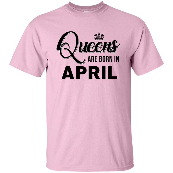 Queens are born in April Shirt, Tank Top, Racerback Tank Top - TeesGrab